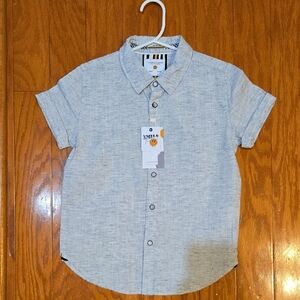 Denim & Flower Light Blue Kids Button Down Shirt